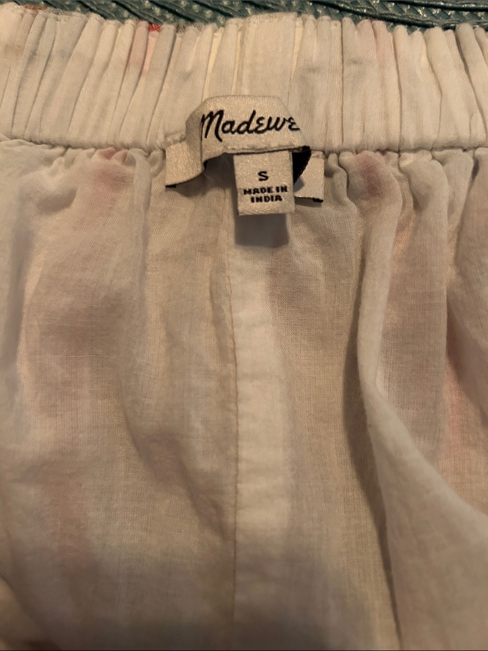 Madewell linen Maxi Slip Dress chevron stripe. Sz. Small - Picture 12 of 12